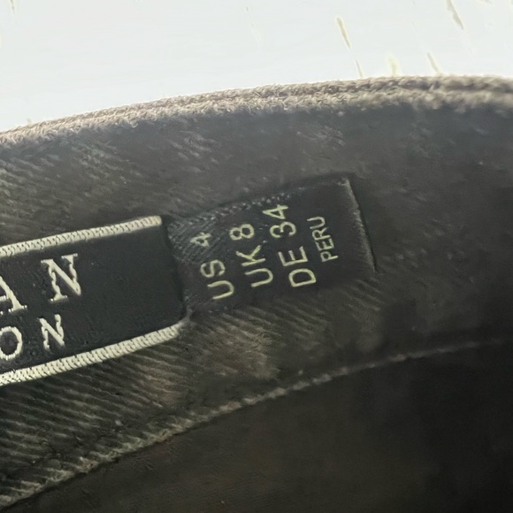 Peruvian Connection Women Size 4 Maxi Skirt A Line Pockets Gray/ Black - Picture 6 of 9